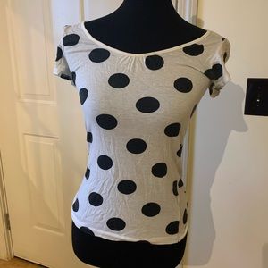 Forever 21 Polka dot fitted blouse